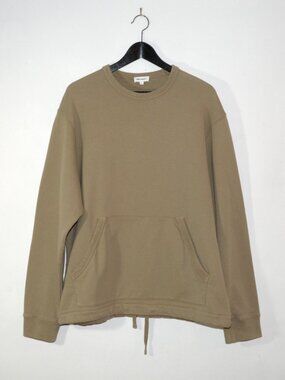 Norse Projects Crewneck Sweat Fraser Tab Series Utility Khaki Drawstring Hem MED